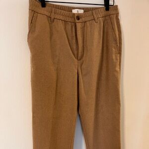 Banana Republic Men's Loose Wool Pants in Camel 34x28
